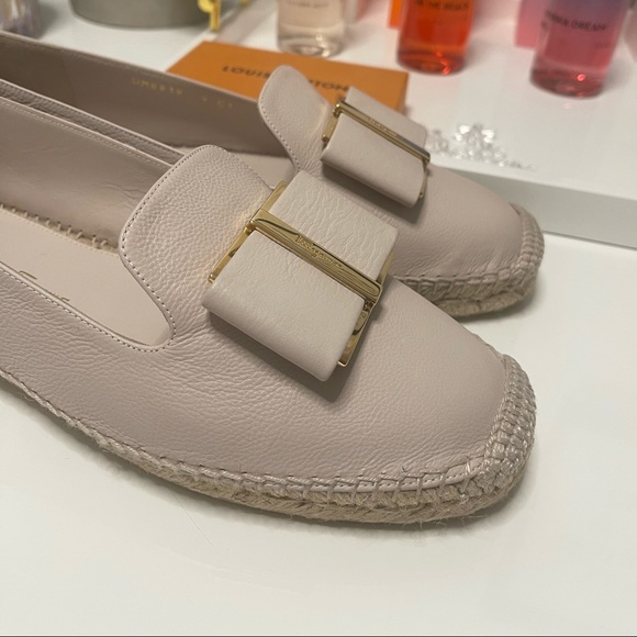 SALVATORE FERRAGAMO
Sannio Leather Espadrilles in Stone - Picture 2 of 8